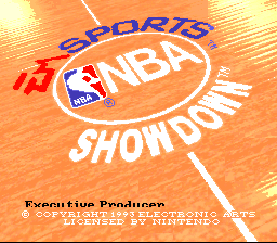 NBA Showdown (USA) (Beta) Title Screen